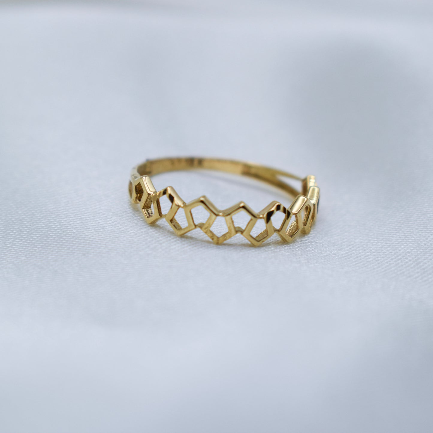 18K Courtesy Geometric Ring