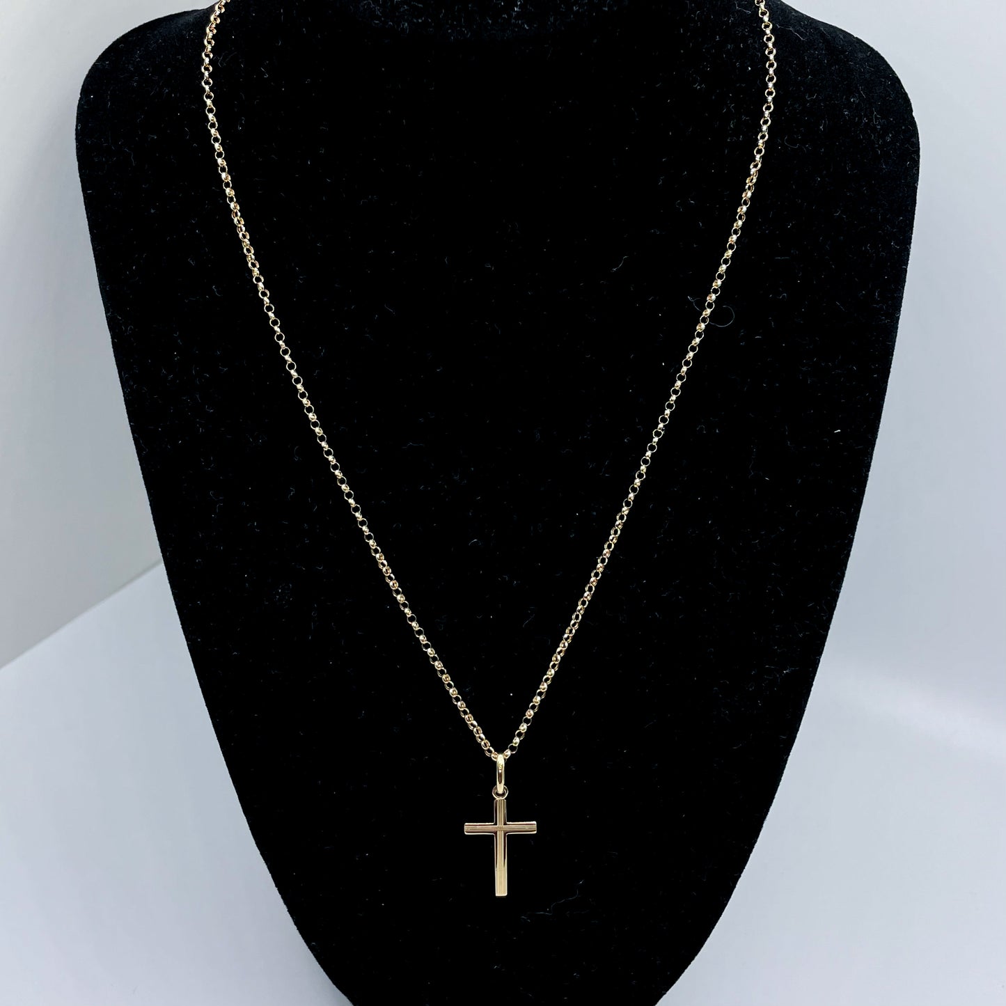 18K Devotion Cross Necklace