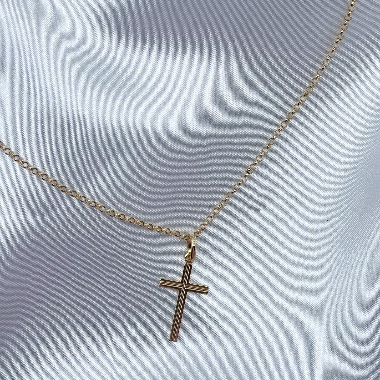 18K Devotion Cross Necklace