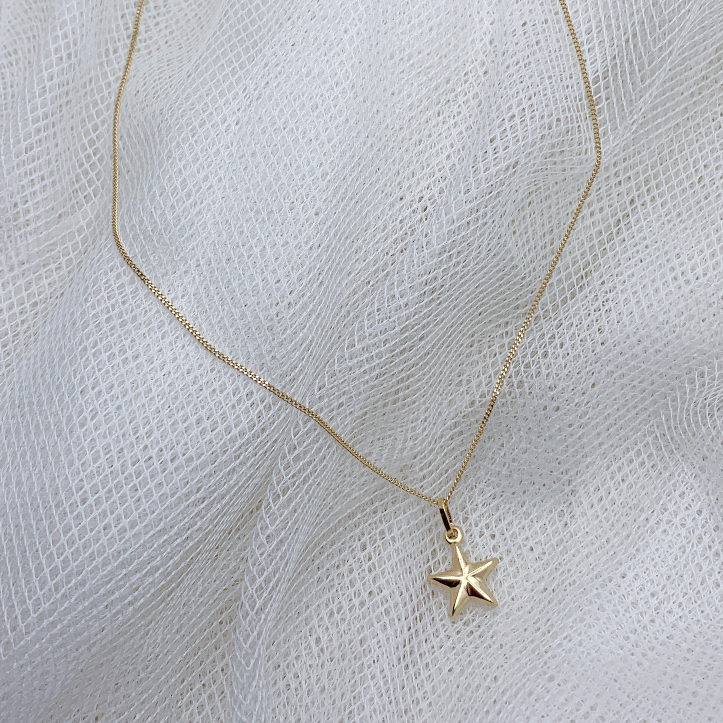 18K Modesty Star Necklace