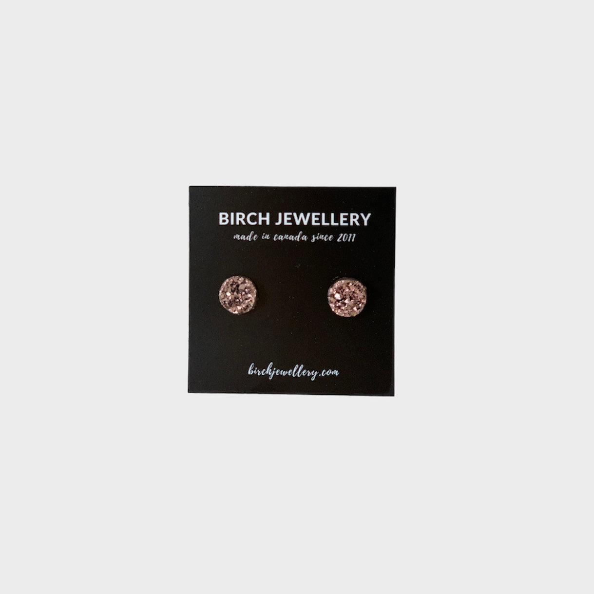 Rose Gold Druzy Earrings