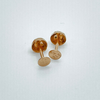 22K Merry Disco Ball Stud Earrings