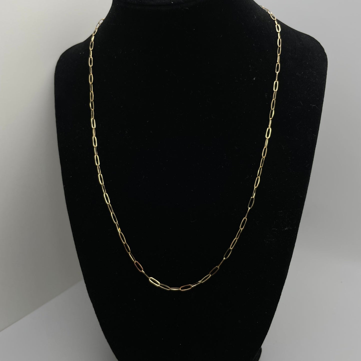 18K Hope Paperclip Chain Necklace