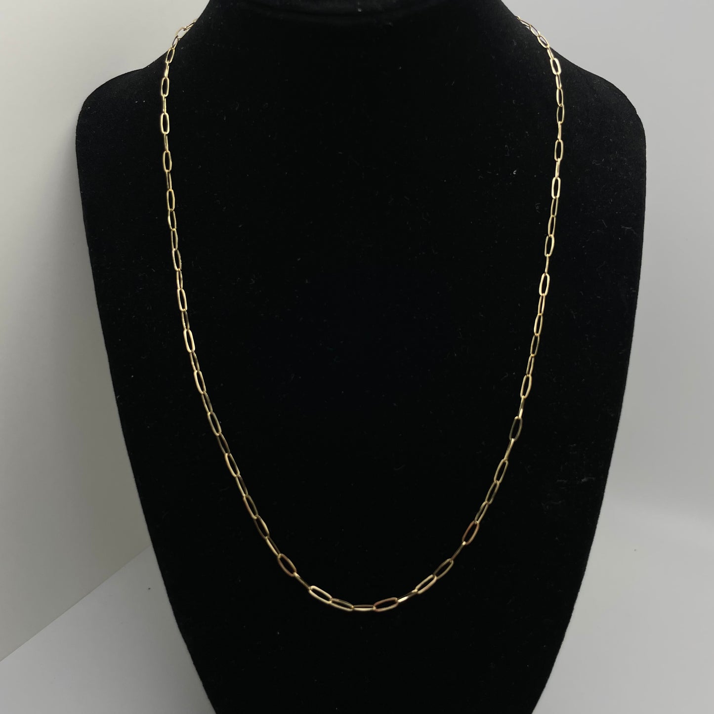 18K Hope Paperclip Chain Necklace